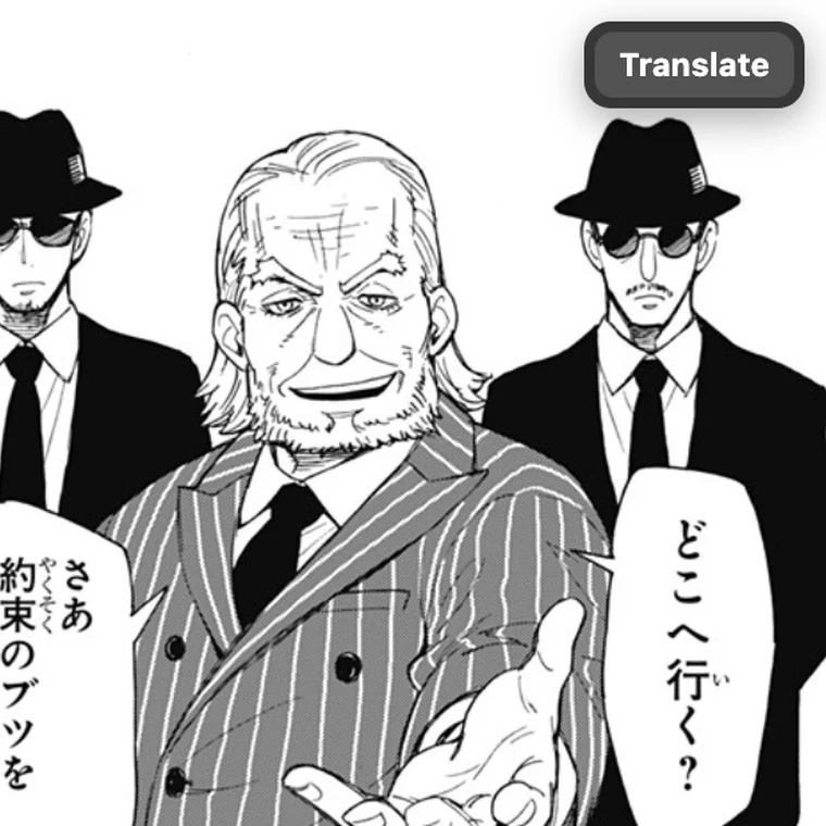 วางเมาส์เหนือภาพมังงะ แล้วปุ่มแปลจะปรากฏขึ้น
